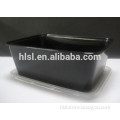 In mold label plastic disposable food transport container